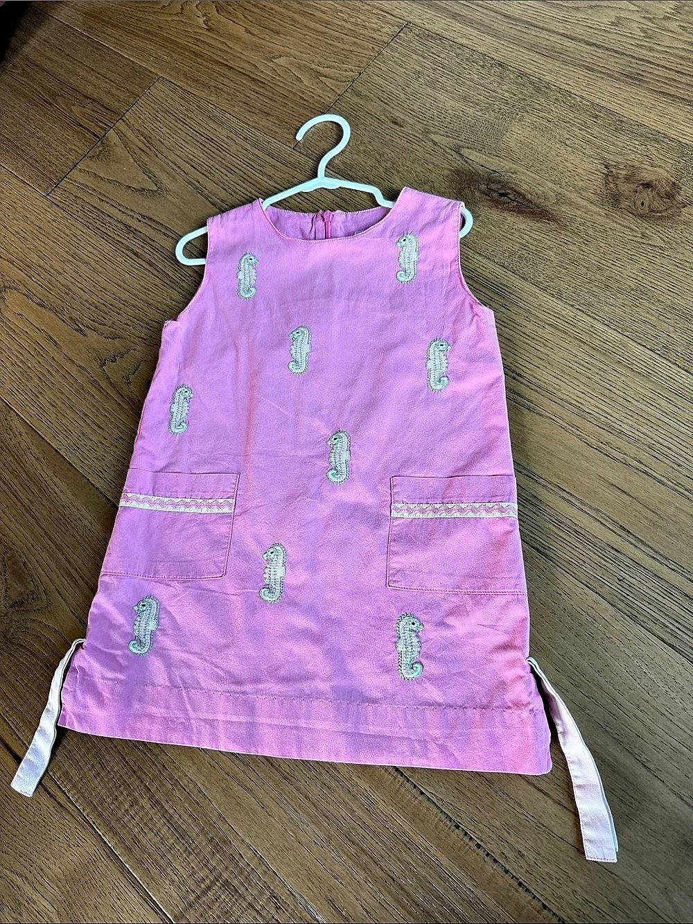 Jeanne Johnson Girls' Pink Seahorse Dress Size 3T